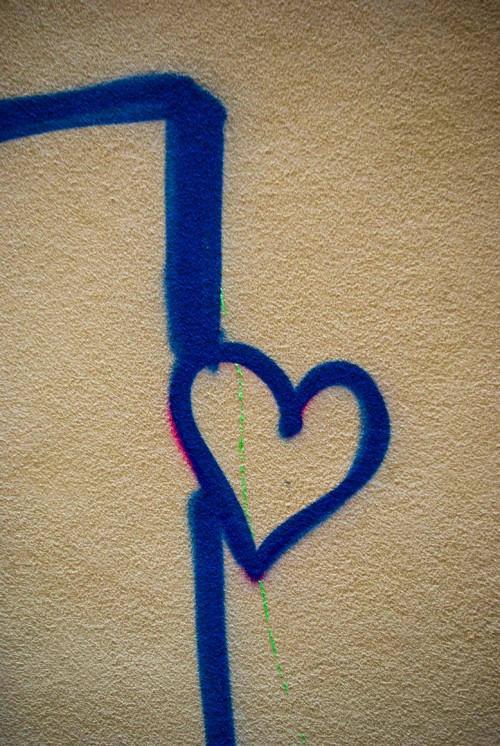 Heart Graffiti found in Venice, Italy