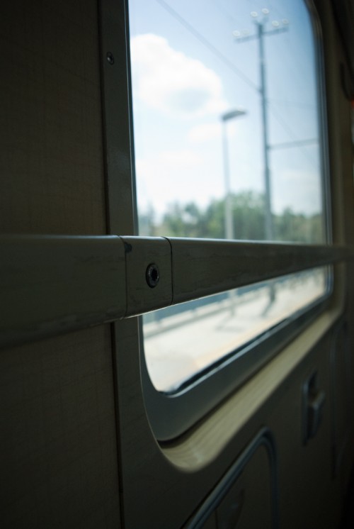 Inside a train to Milan, Italy