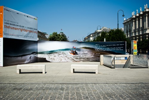 Massive marketing for Human Rights Project in Vienna, Austria