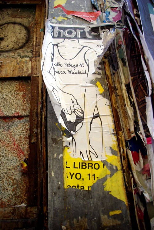 Wheatpaste in Madrid, Spain