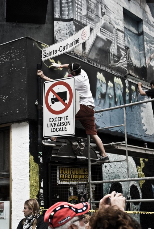 Graffiti Artist in Montreal, Canada