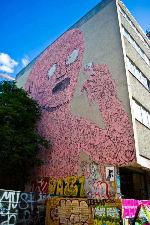 Giant piece of street art in Berlin, Germany