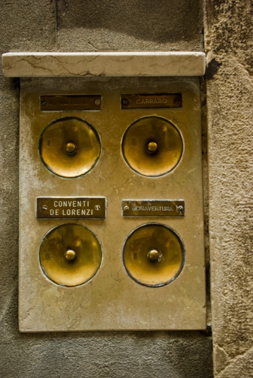 Doorbells in Venice, Italy