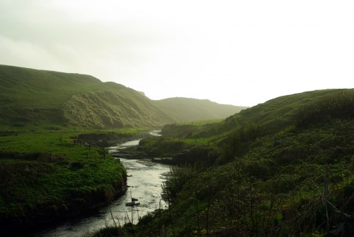 Evening mist on Western Ireland coast