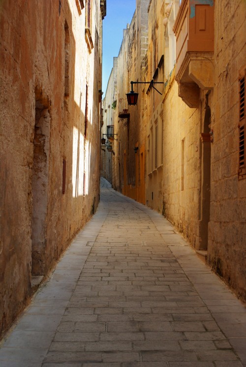 empty street in Malta