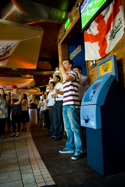 World cup tension in London, England